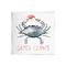 Stupell Industries Santa Claws Holiday Crab Wall Plaque Art